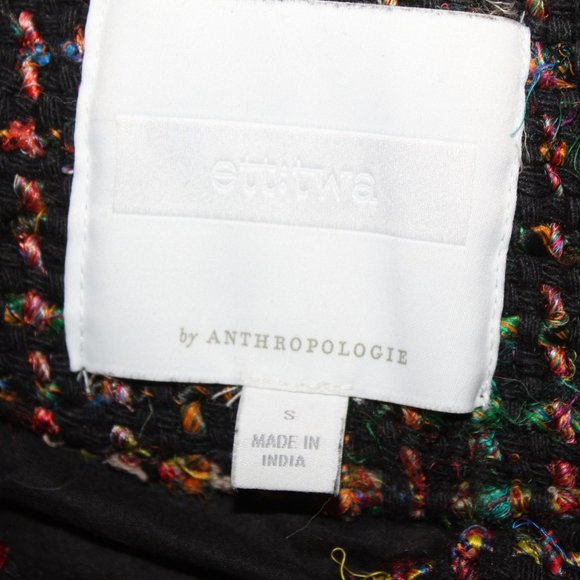 Multicolor Tweed Women's Coat - Picture 14 of 15